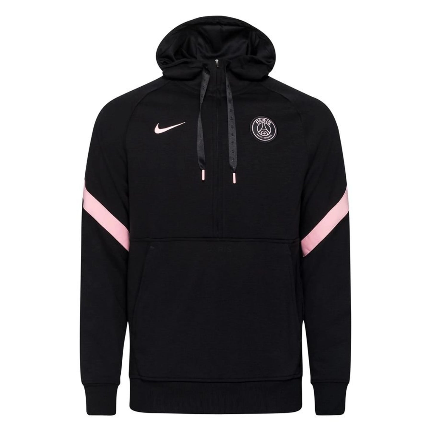 PSG 1/4 ZIP BLACK AND PINK